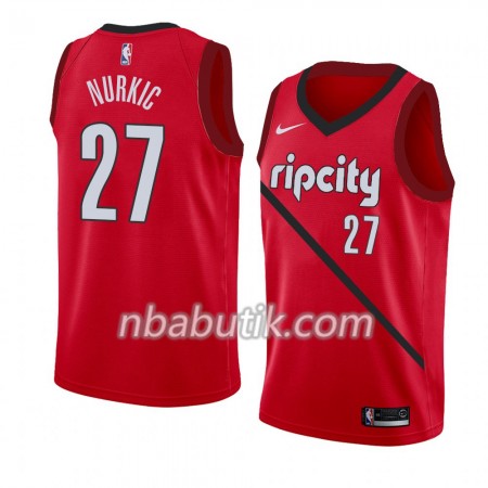 NBA Mænd Trøje Portland Trail Blazers Jusuf Nurkic 27 2018-19 Nike Rød Swingman